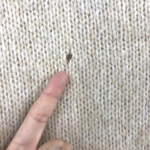 LoveShackFancy Roosevelt Pullover Sweater M Long Sleeve Cozy Knit Wool Blend - Picture 3 of 8